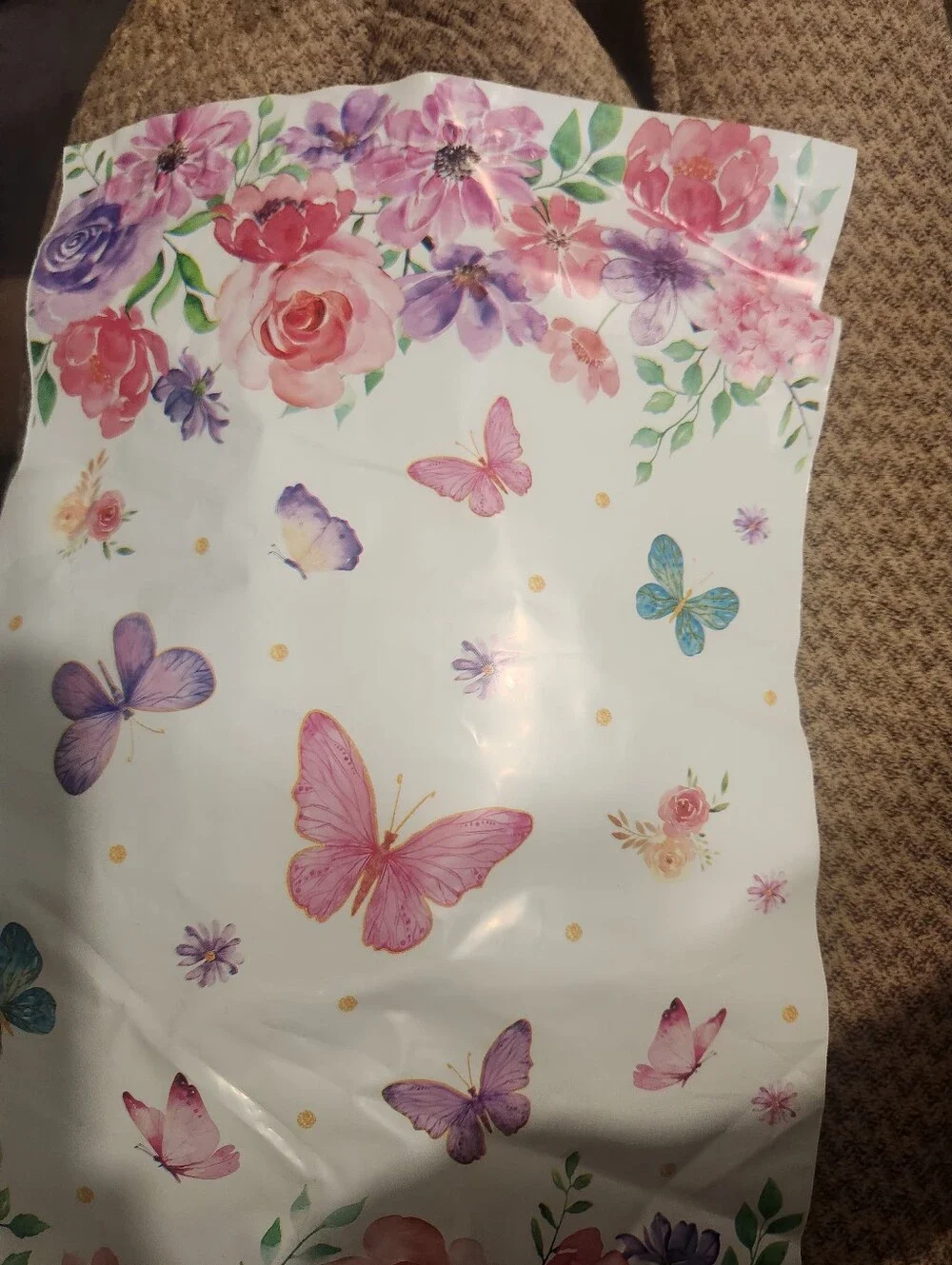 Floral Butterfly 10x13 POly BAGS QTY 20